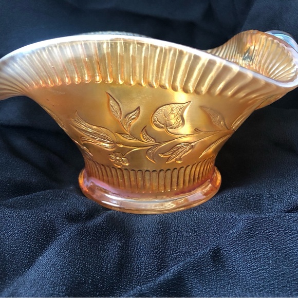 Carnival glass Dugan marigold windflower nappy - Picture 5 of 8